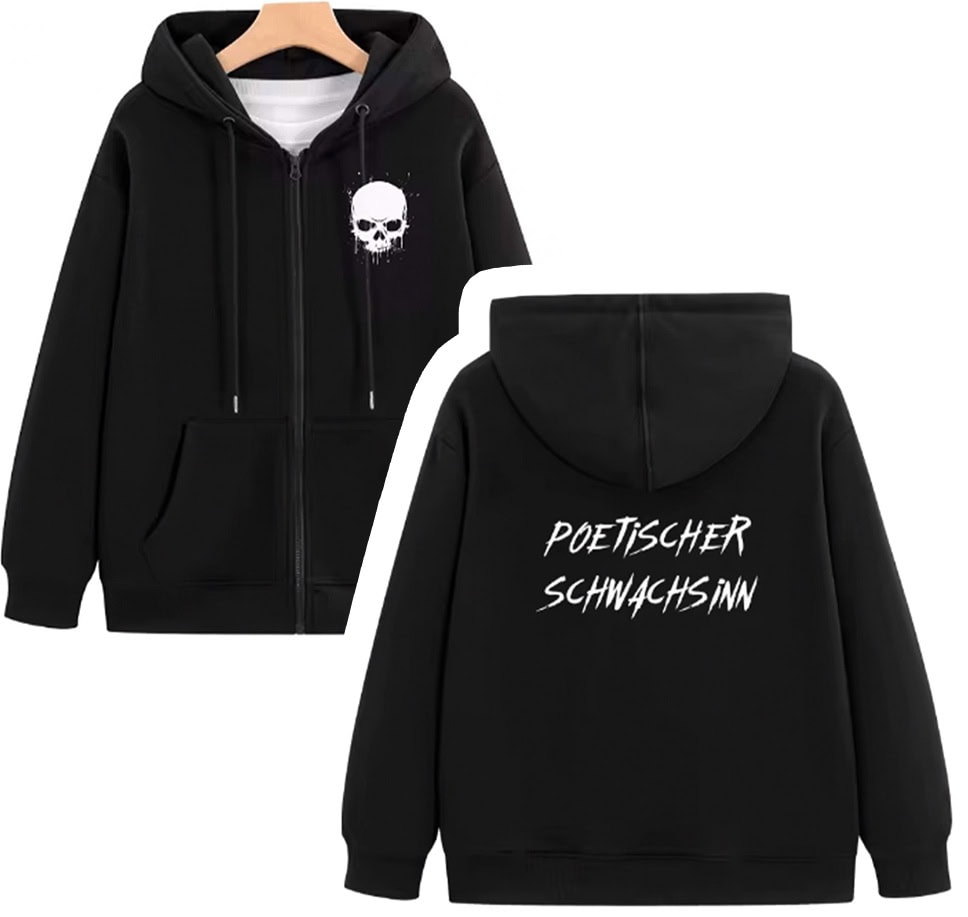 „Poetischer Schwachsinn“ – Zipper Hoodie